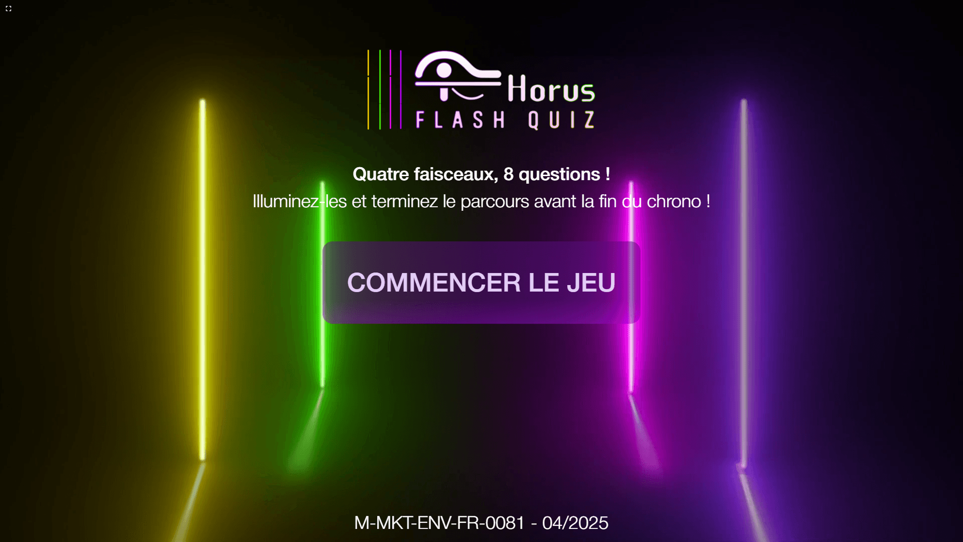 Horus Quiz & Contrôle Lumières